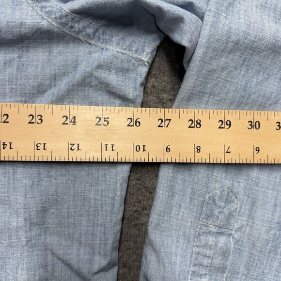 Polo Ralph Lauren New Classic Western Shirt Mens XXL 2XL Blue Chambray Vtg 90's - Picture 5 of 10